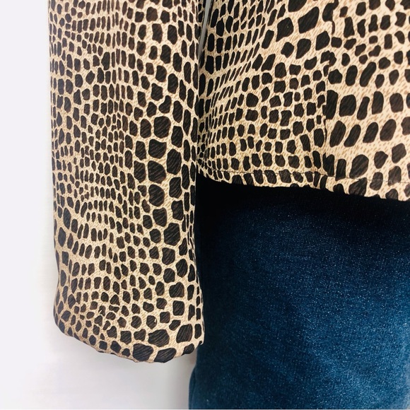 Allison Taylor Animal Print Silk Jacket - Picture 8 of 16